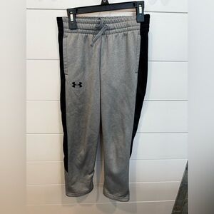 Under Armour Boys Gray and Black Athletic Joggers